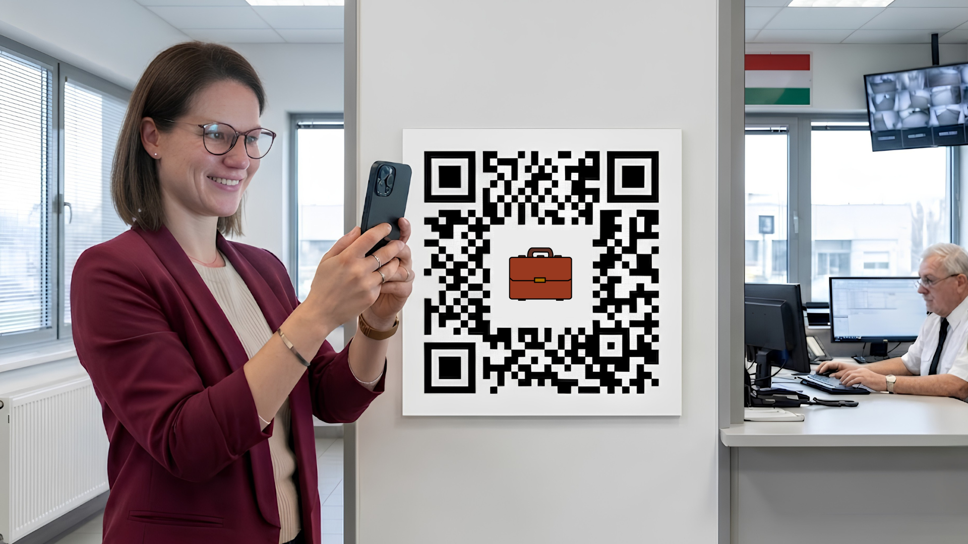 Návštěva se školí na vrátnici přes QR kód